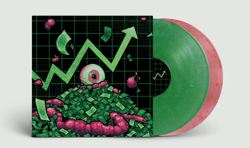 Commissioned work for Space Warlord Organ Trading Simulator - Vinyl Design