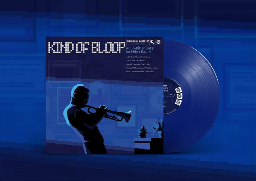 'Kind of bloop' Vinyl cover art for Mana Wave