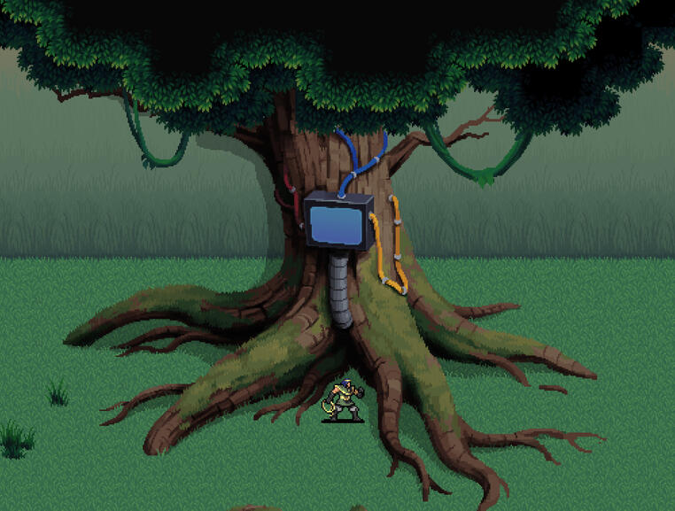 Big Tree + Tileset for 'Vampire Survivors - Emergency Meeting' DLC
