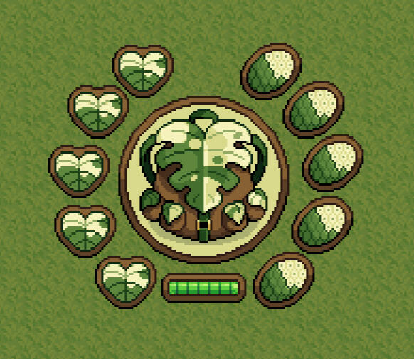 Variegated Monstera UI for &#39;Sprite Festival&#39;